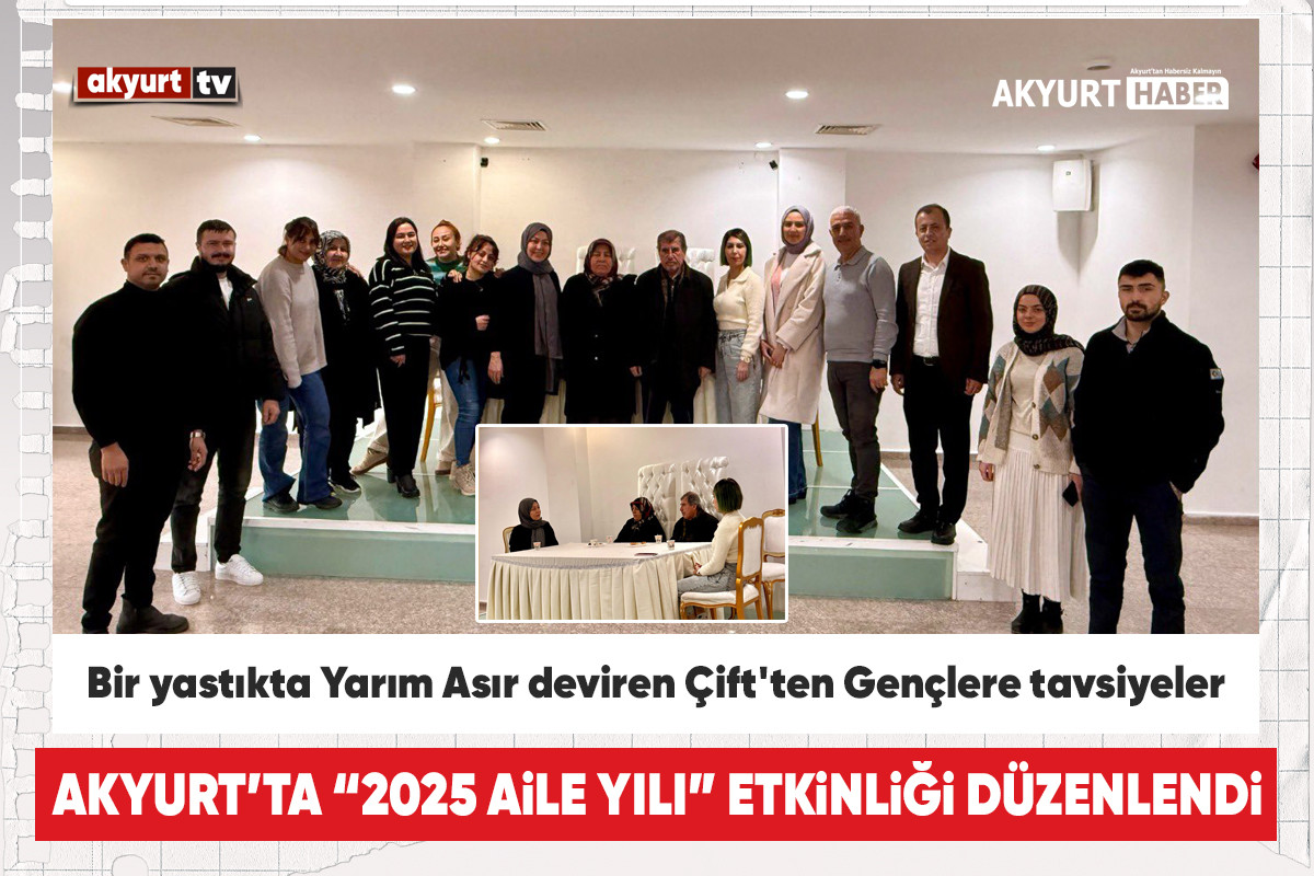Akyurt'ta Bir yastıkta Yarım Asır deviren çift'ten Gençlere tavsiyeler