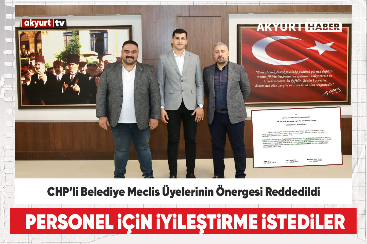 Belediye Meclis Üyeleri Personel Maaşlarına İyileştirme Önergesi verdi