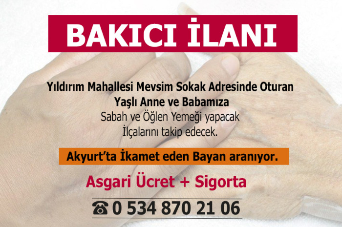 BAKICI İLANI